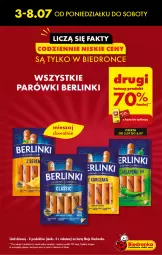 Gazetka promocyjna Biedronka - Od poniedzialku - Gazetka - ważna od 15.07 do 15.07.2023 - strona 5 - produkty: Ser, Parówki, Berlinki