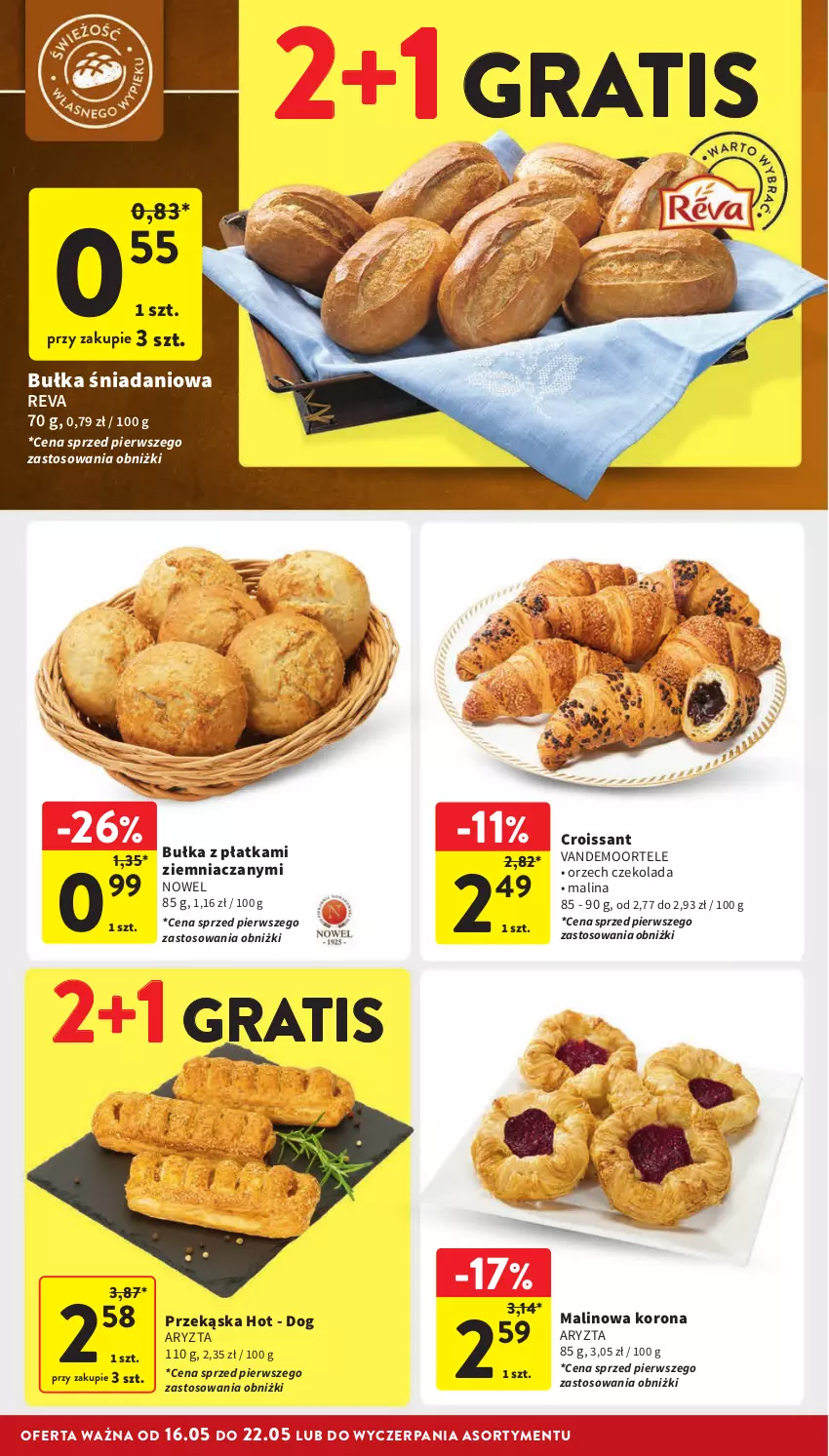 Gazetka promocyjna Intermarche - ważna 16.05 do 22.05.2024 - strona 22 - produkty: Bułka, Croissant, Czekolada, Danio, Gra