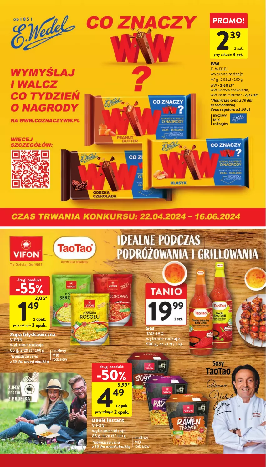 Gazetka promocyjna Intermarche - ważna 16.05 do 22.05.2024 - strona 28 - produkty: Czekolada, E. Wedel, Sos, Zupa