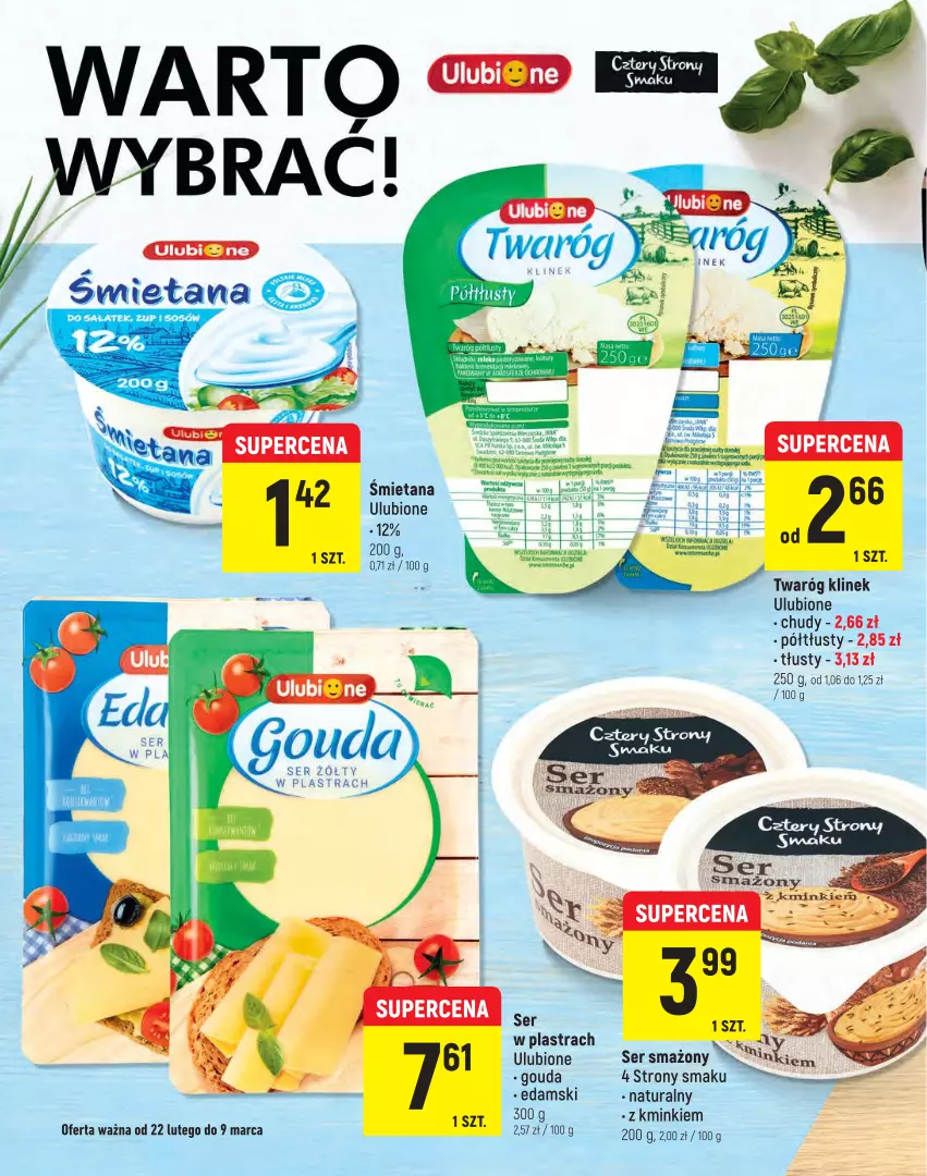 Gazetka promocyjna Intermarche - Spożywcza - ważna 22.02 do 02.03.2022 - strona 6 - produkty: Edam, Gouda, Ser, Twaróg