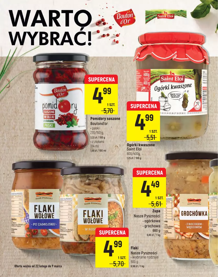 Gazetka promocyjna Intermarche - Spożywcza - ważna 22.02 do 02.03.2022 - strona 8 - produkty: Flaki, Groch, Pomidory