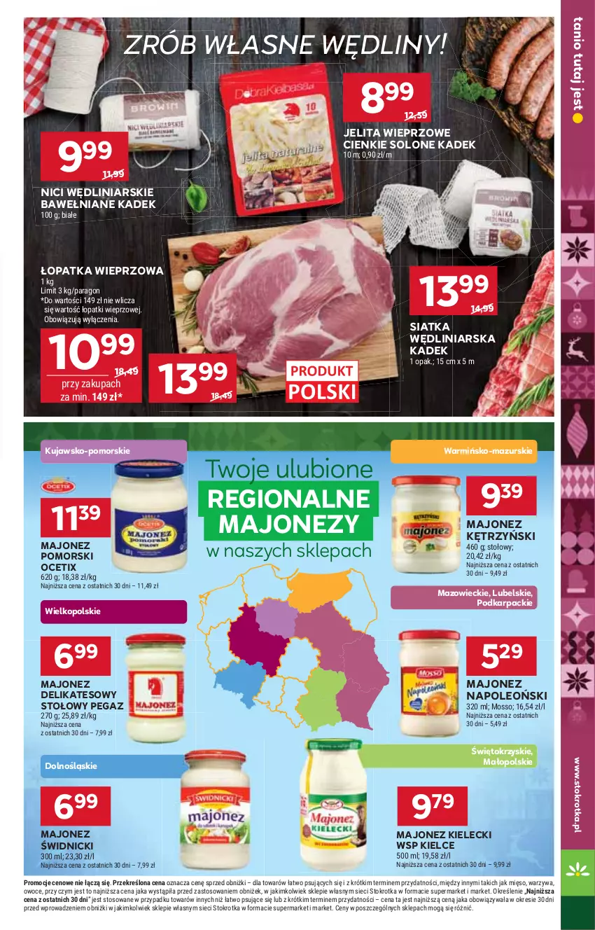 Gazetka promocyjna Stokrotka - Supermarket - ważna 27.11 do 03.12.2025 - strona 15 - produkty: Karp, Majonez, Mięso, Ocet, Oleo, Owoce, Siatka, Warzywa