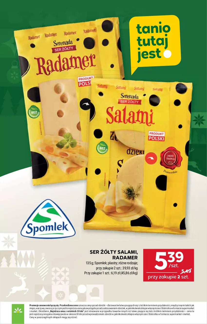 Gazetka promocyjna Stokrotka - Supermarket - ważna 27.11 do 03.12.2025 - strona 23 - produkty: HP, Radamer, Salami, Ser