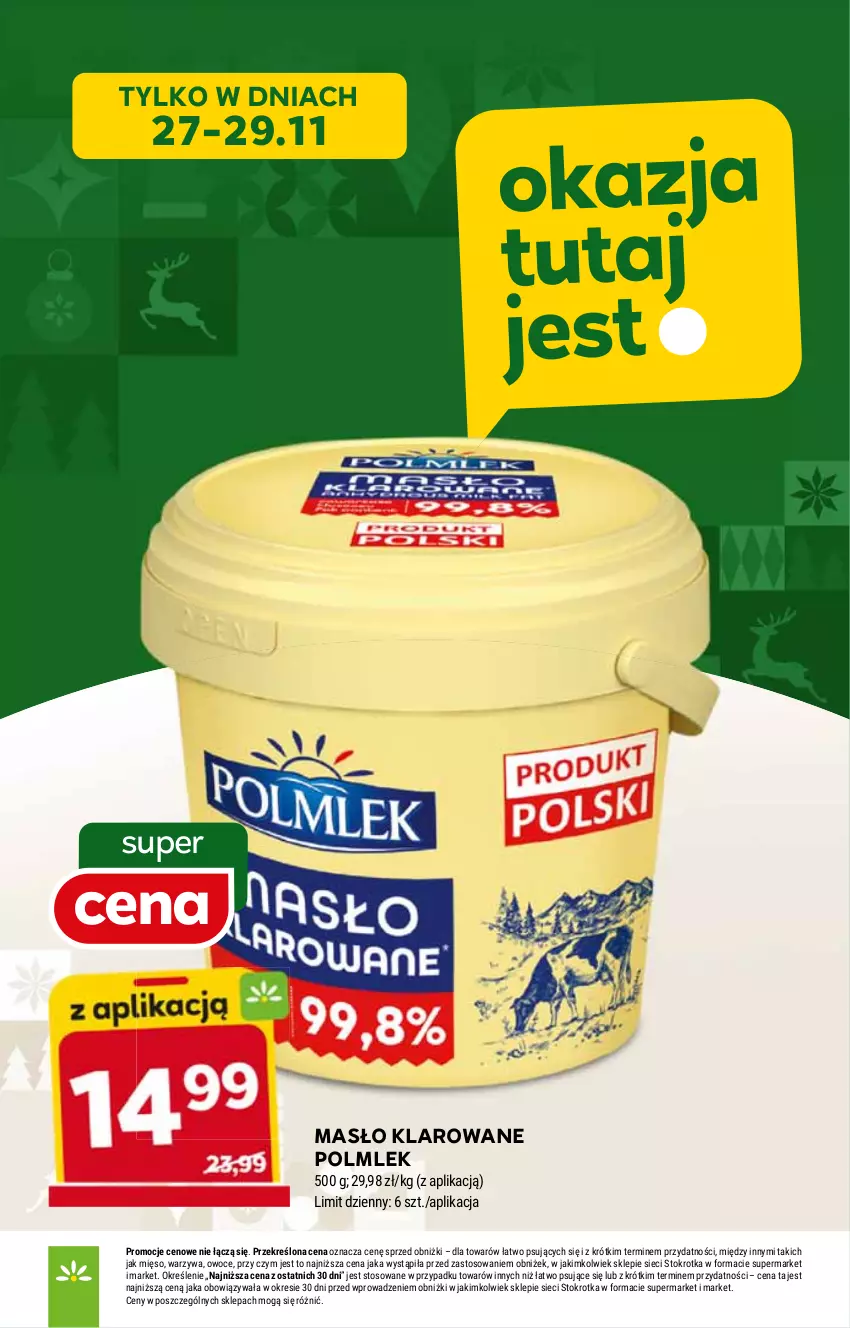 Gazetka promocyjna Stokrotka - Supermarket - ważna 27.11 do 03.12.2025 - strona 8 - produkty: HP, Masło, Masło klarowane, POLMLEK