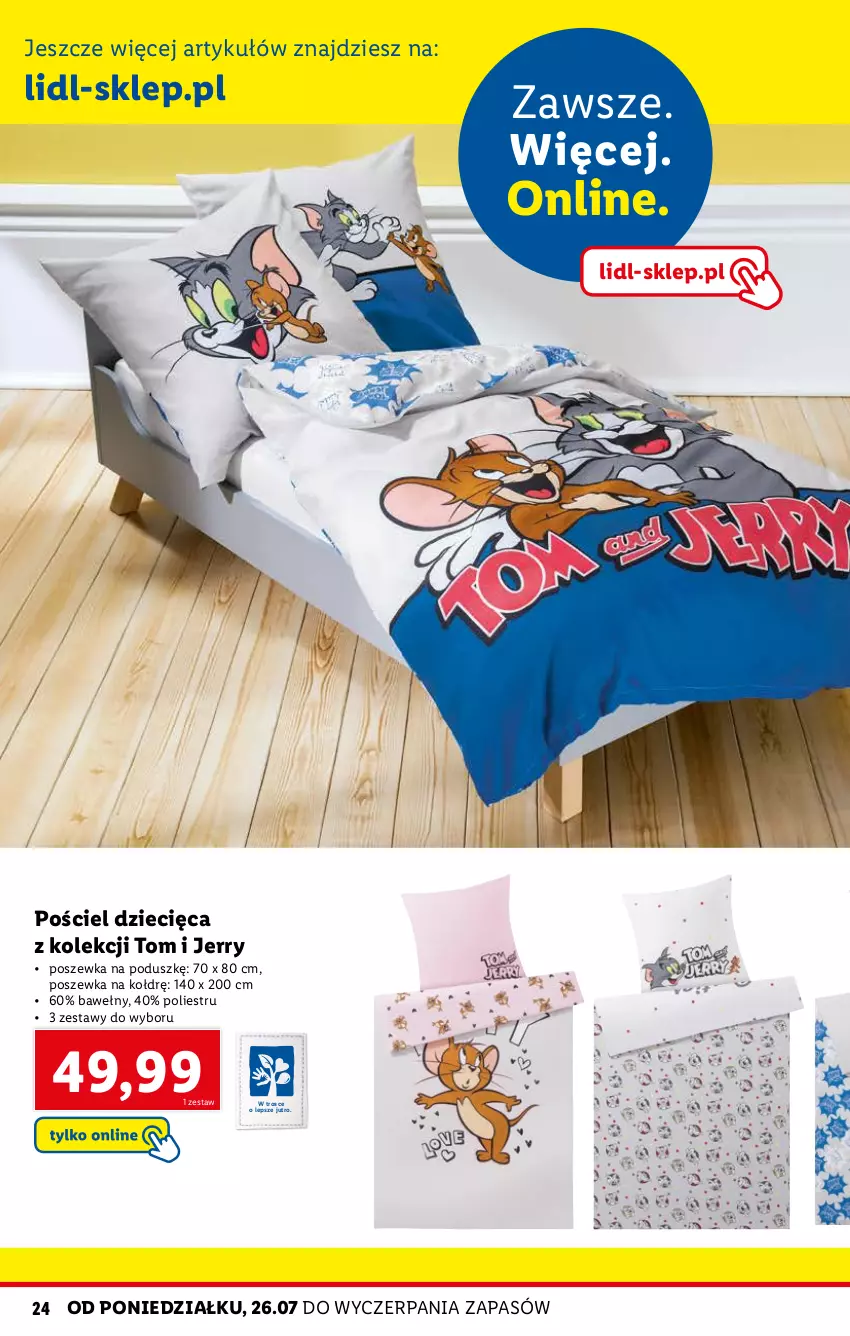 Gazetka promocyjna Lidl - KATALOG SKLEPU ONLINE - ważna 26.07 do 31.08.2021 - strona 24 - produkty: Dzieci, Pościel, Poszewka