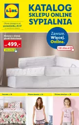 Gazetka promocyjna Lidl - KATALOG SKLEPU ONLINE - Gazetka - ważna od 31.08 do 31.08.2021 - strona 1 - produkty: Sypialnia, Pościel, Materac, Tera, Dzieci, Piżama