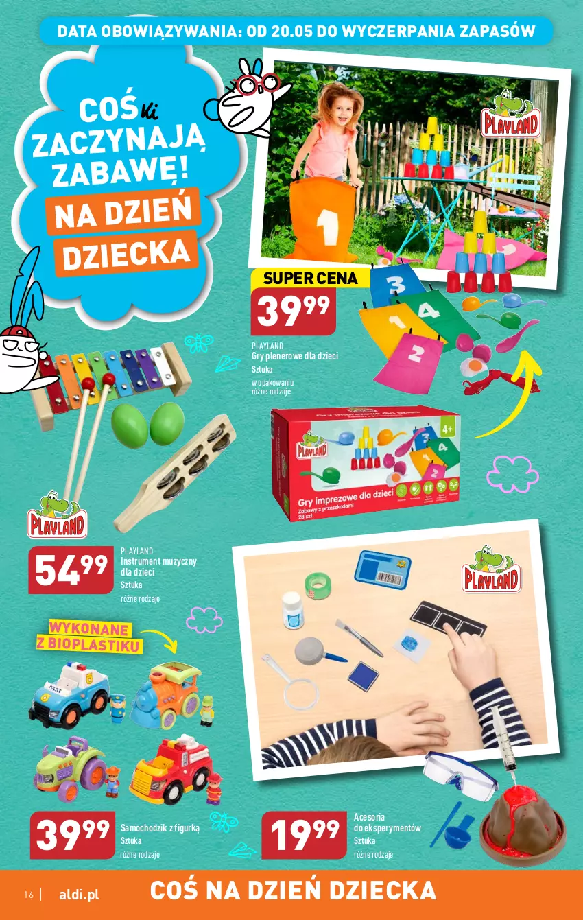 Gazetka promocyjna Aldi - Na Dzień Dziecka - ważna 06.05 do 01.06.2023 - strona 16 - produkty: Chodzik, Dzieci, Gry, Rum