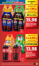 Gazetka promocyjna Lidl - GAZETKA - Gazetka - ważna od 02.08 do 02.08.2025 - strona 11 - produkty: 7up, Mirinda, Coca-Cola, Pepsi, Fanta, Sprite, Fa