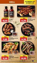 Gazetka promocyjna Lidl - GAZETKA - Gazetka - ważna od 02.08 do 02.08.2025 - strona 29 - produkty: Kurczak, Sos, Mus, Gin, Polędwiczki z kurczaka, Skrzydełka z kurczaka, Miód, Grill, Musztarda