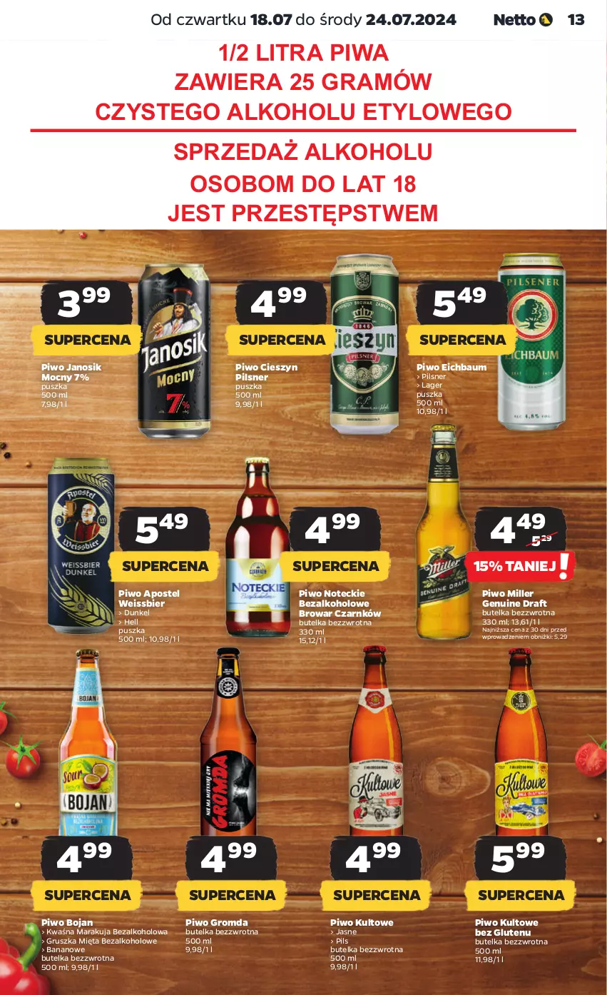 Gazetka promocyjna Netto - Od Czwartku - ważna 18.07 do 24.07.2024 - strona 13 - produkty: Gra, Mięta, Piwa, Piwo