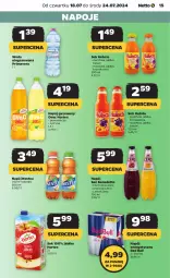 Gazetka promocyjna Netto - Od Czwartku - Gazetka - ważna od 24.07 do 24.07.2024 - strona 15 - produkty: Sok, Napój energetyczny, Red Bull, Primavera, Napoje, Napój gazowany, Prima, Woda niegazowana, Woda, Napój, Nestea, Hortex