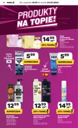 Gazetka promocyjna Netto - Od Czwartku - Gazetka - ważna od 24.07 do 24.07.2024 - strona 4 - produkty: Woda perfumowana, Balsam po goleniu, Mydło w płynie, Perfum, Szynka, Szampon, Maszynka, Mydło, Suchy szampon, Batiste, Maszynka do golenia, Woda