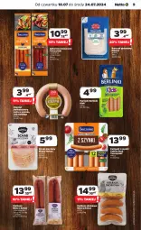 Gazetka promocyjna Netto - Od Czwartku - Gazetka - ważna od 24.07 do 24.07.2024 - strona 9 - produkty: Piec, Kurczak, Kurczak gotowany, Pekpol, Parówki, Parówki z szynki, Pasztet, Tarczyński, Kabanos, Schab pieczony, Kiełbasa, Berlinki, Fa