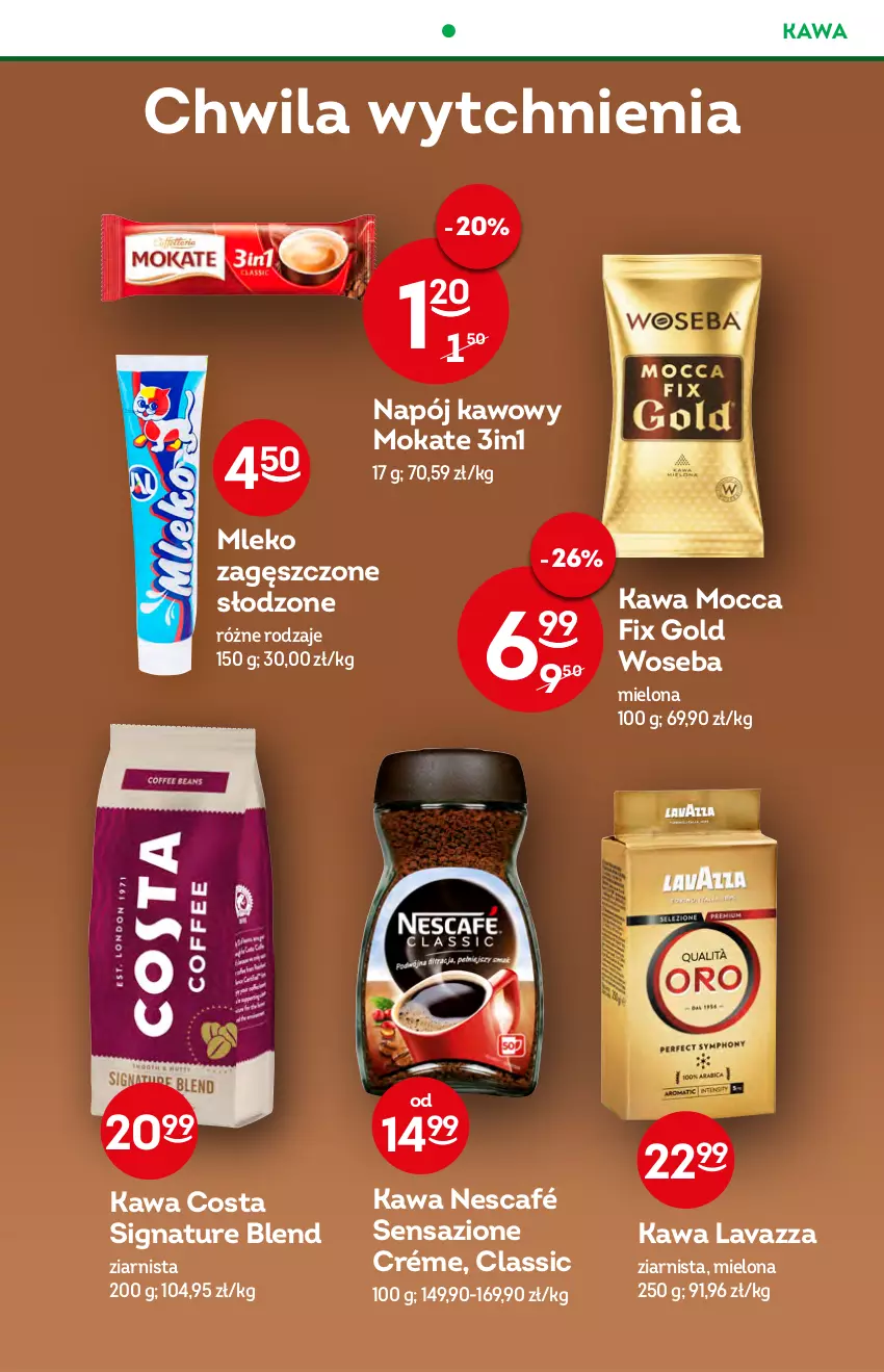 Gazetka promocyjna Żabka - ważna 27.07 do 02.08.2022 - strona 45 - produkty: Grill, Kawa, Lavazza, Mleko, Mleko zagęszczone, Mocca Fix Gold, Napój, Nescafé, Woseba