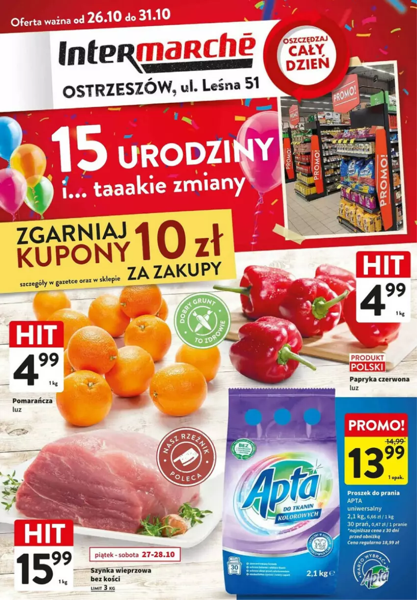 Gazetka promocyjna Intermarche - ważna 26.10 do 31.10.2023 - strona 1 - produkty: Papryka, Papryka czerwona, Proszek do prania