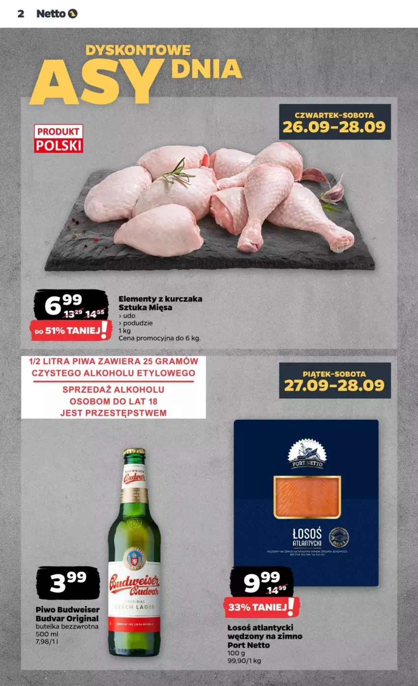 Gazetka promocyjna Netto - ważna 26.09 do 02.10.2024 - strona 14 - produkty: Gin, Gra, Kurczak, Piwa, Piwo, Por, Ser