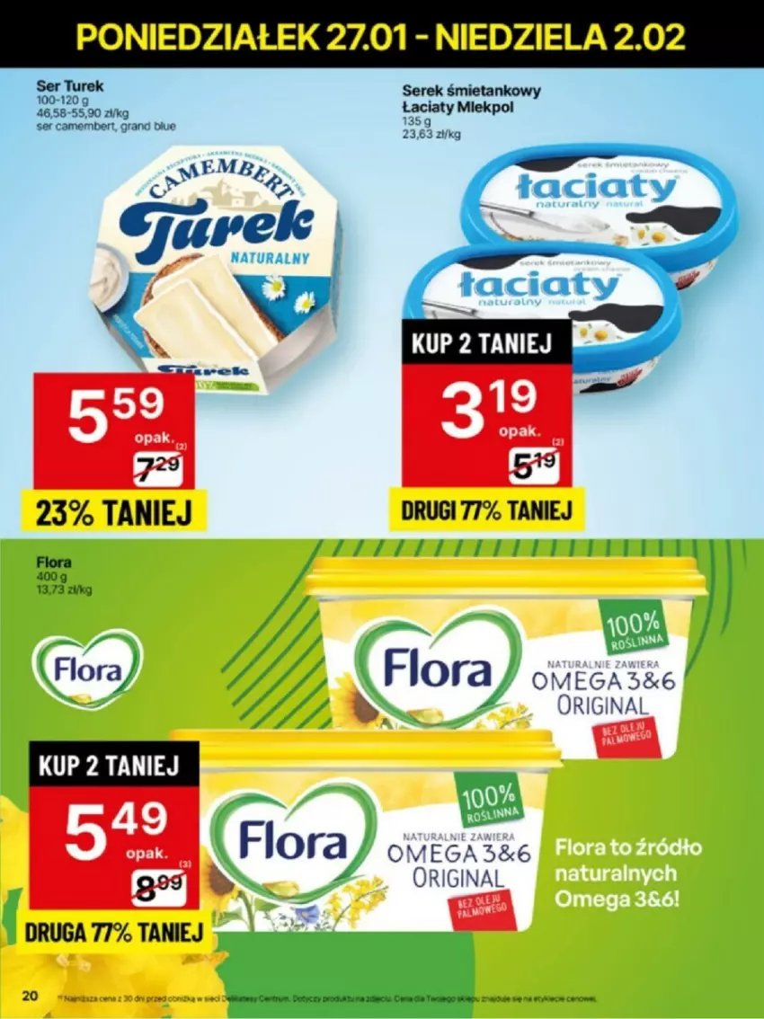 Gazetka promocyjna Delikatesy Centrum - ważna 27.01 do 02.02.2025 - strona 13 - produkty: Camembert, Flora, Gin, Gra, Rum, Ser, Serek