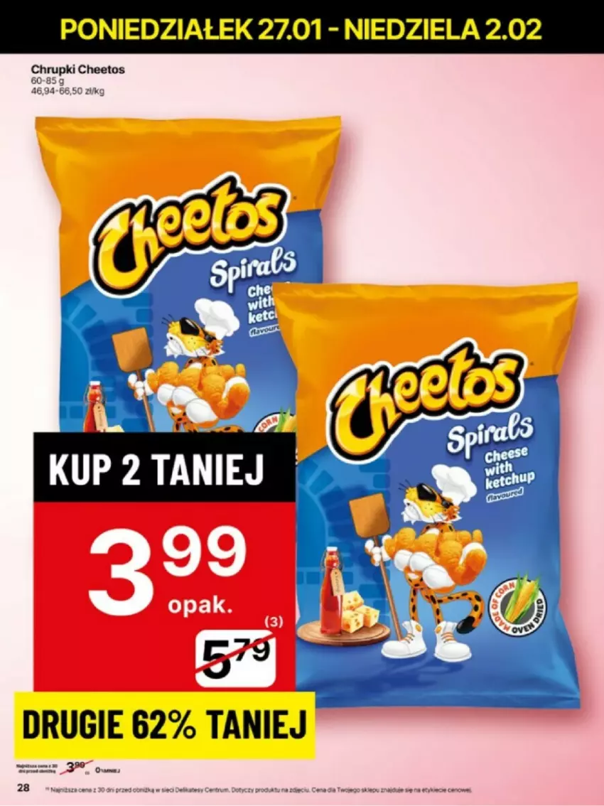 Gazetka promocyjna Delikatesy Centrum - ważna 27.01 do 02.02.2025 - strona 21 - produkty: Cheetos, Chrupki, Rum