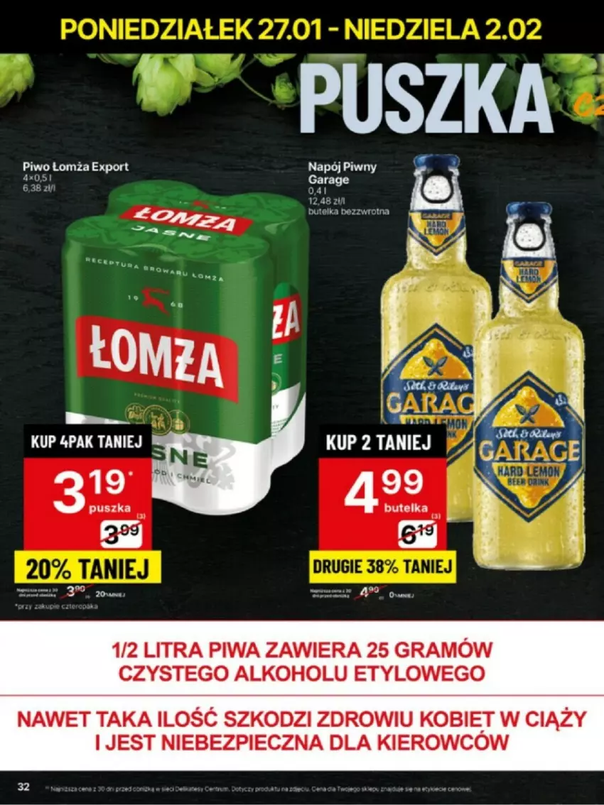 Gazetka promocyjna Delikatesy Centrum - ważna 27.01 do 02.02.2025 - strona 26 - produkty: Gra, Napój, Piec, Piwa