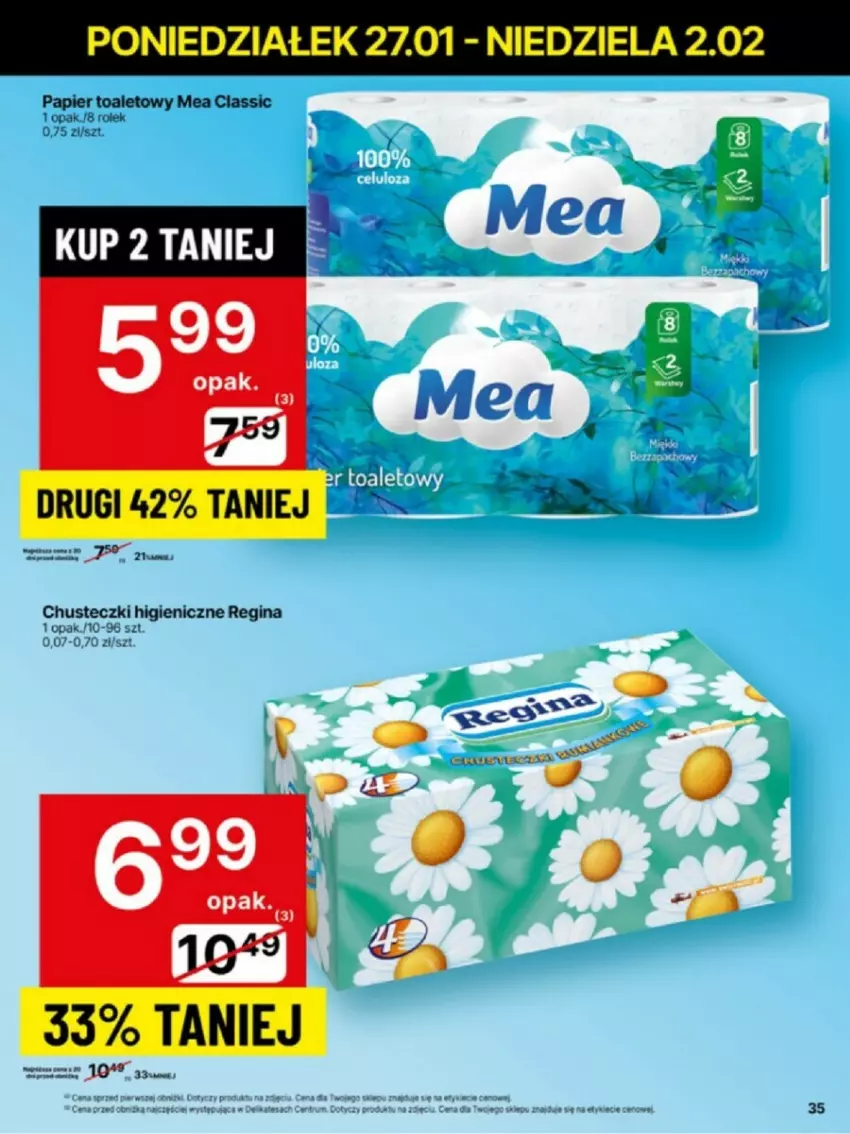 Gazetka promocyjna Delikatesy Centrum - ważna 27.01 do 02.02.2025 - strona 29 - produkty: Chusteczki, Gin, Papier