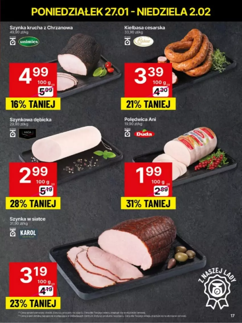 Gazetka promocyjna Delikatesy Centrum - ważna 27.01 do 02.02.2025 - strona 9 - produkty: BIC, Chrzan, Kiełbasa, Polędwica, Szynka