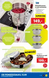 Gazetka promocyjna Lidl - GAZETKA - Gazetka - ważna od 19.09 do 19.09.2021 - strona 13 - produkty: Sok, Por, Mus, Garnek, Kosz, Dżem, Owoce, Piekarnik, Fa