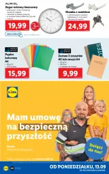 Gazetka promocyjna Lidl - GAZETKA - Gazetka - ważna od 19.09 do 19.09.2021 - strona 20 - produkty: Piec, Klamka, Papier, Zegar, Bateria