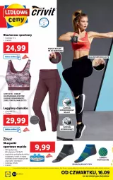 Gazetka promocyjna Lidl - GAZETKA - Gazetka - ważna od 19.09 do 19.09.2021 - strona 32 - produkty: Top, Por, Gin, Biustonosz, Karp, Skarpetki, Sport, Mars, Legginsy, Smartfon, LG