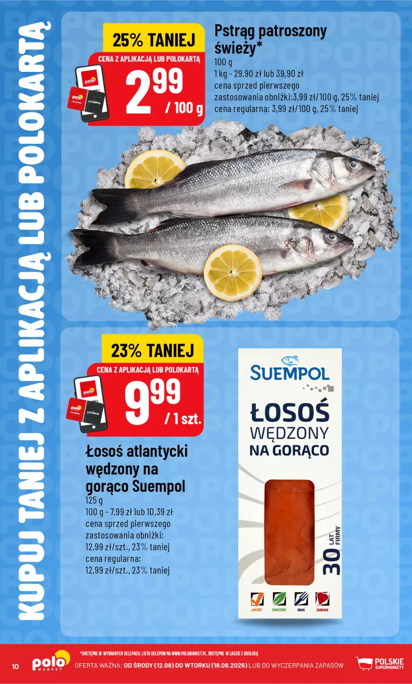 Gazetka promocyjna PoloMarket - Kupuj taniej od 12.08 - ważna 12.08 do 18.08.2026 - strona 10 - produkty: Pstrąg, Suempol