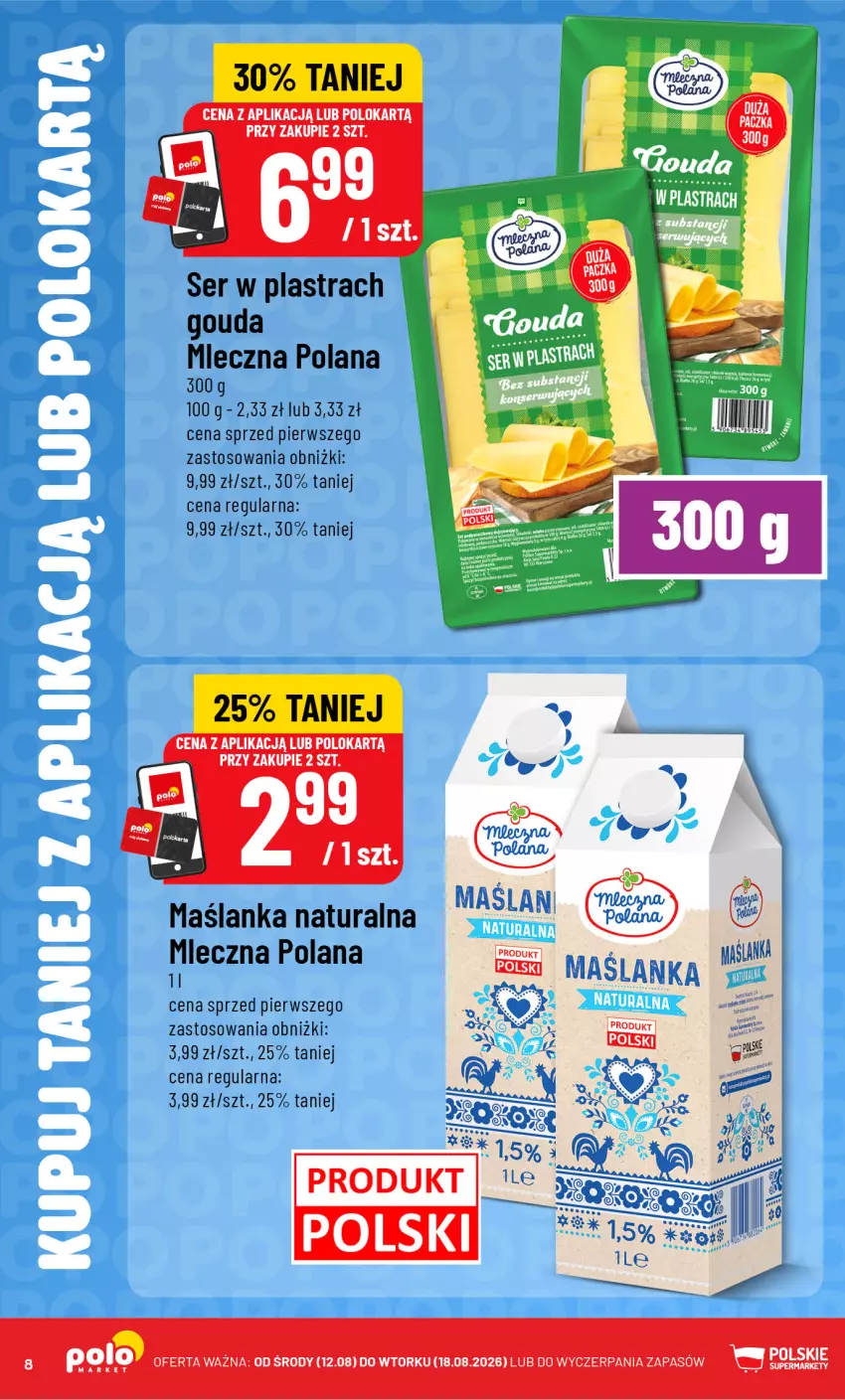 Gazetka promocyjna PoloMarket - Kupuj taniej od 12.08 - ważna 12.08 do 18.08.2026 - strona 8 - produkty: Gouda, LANA, Ser