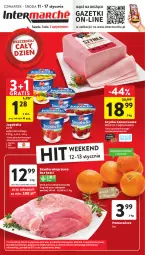 Gazetka promocyjna Intermarche - Gazetka Intermarche - Gazetka - ważna od 17.01 do 17.01.2024 - strona 1 - produkty: Piwa, Ser, Gra, Papier, Szynka wieprzowa, Zott, Bell, Pomarańcze, Tran, Szynka konserwowa, Szynka, Bella, Jogobella, Karmi