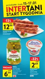 Gazetka promocyjna Intermarche - Gazetka Intermarche - Gazetka - ważna od 17.01 do 17.01.2024 - strona 38 - produkty: Serek wiejski, Ser, Hot dog, Parówki, Serek, Parówki hot dog, Almette