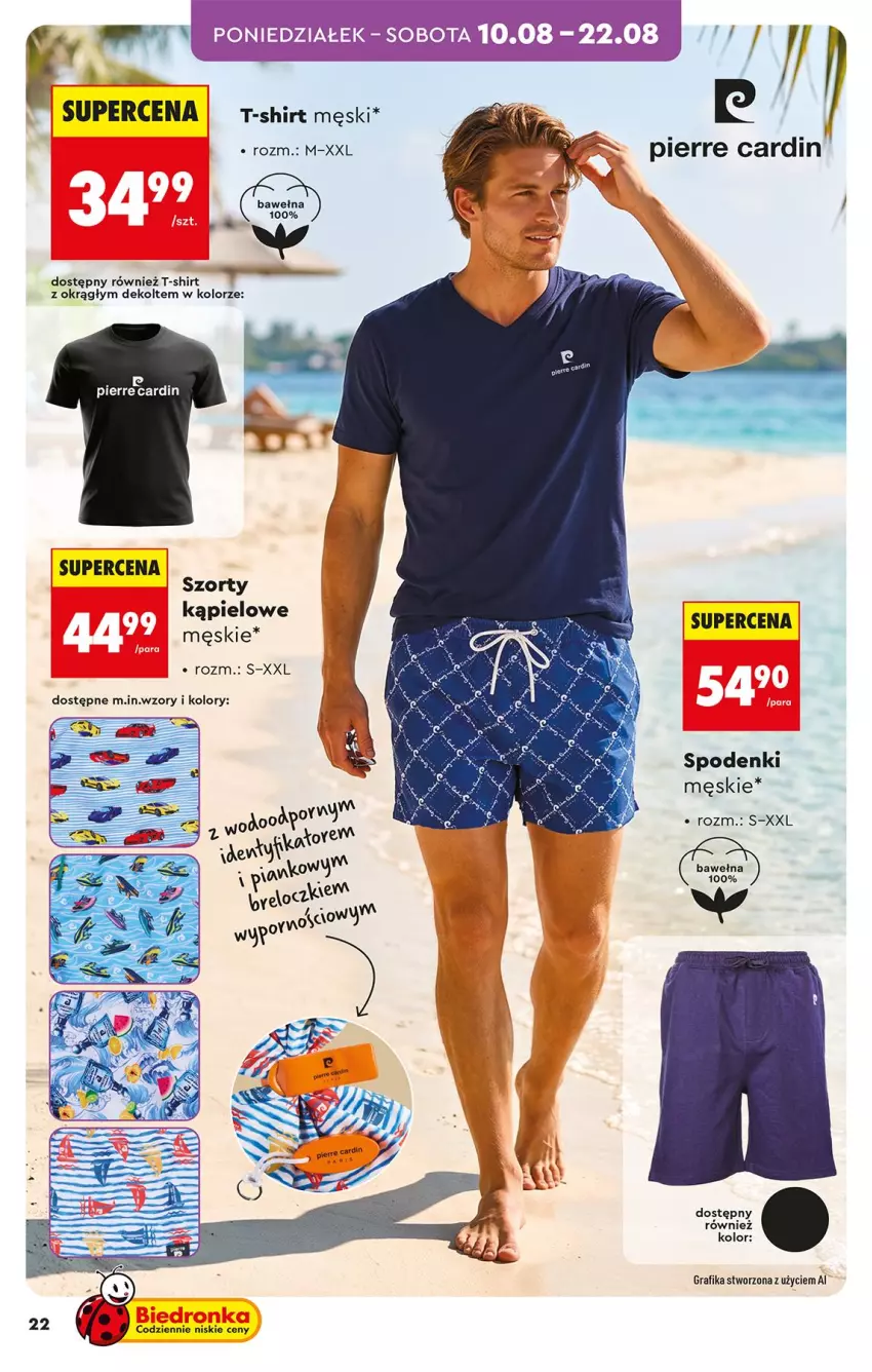 Gazetka promocyjna Biedronka - Okazje Tygodnia - ważna 10.08 do 22.08.2026 - strona 22 - produkty: Gra, Grafika, Szorty, T-shirt, Wełna