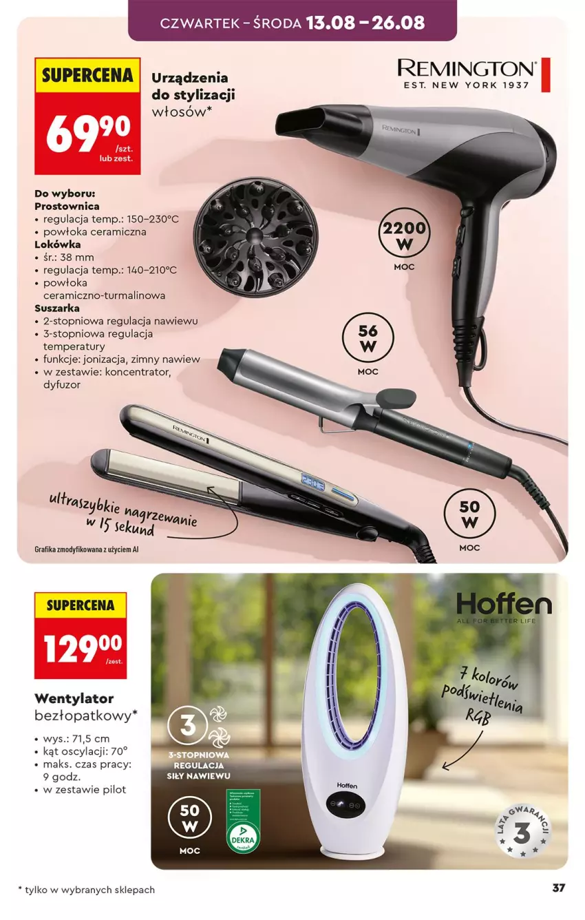 Gazetka promocyjna Biedronka - Okazje Tygodnia - ważna 10.08 do 22.08.2026 - strona 37 - produkty: Gra, Grafika, Lokówka, Suszarka, Top