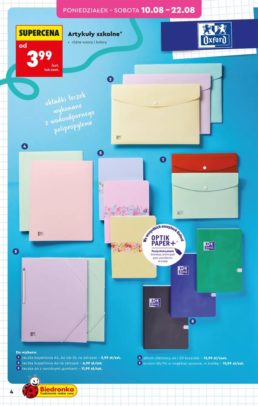 Gazetka promocyjna Biedronka - Okazje Tygodnia - ważna 10.08 do 22.08.2026 - strona 4 - produkty: Fa, Lion, Papier, Por, Tusz