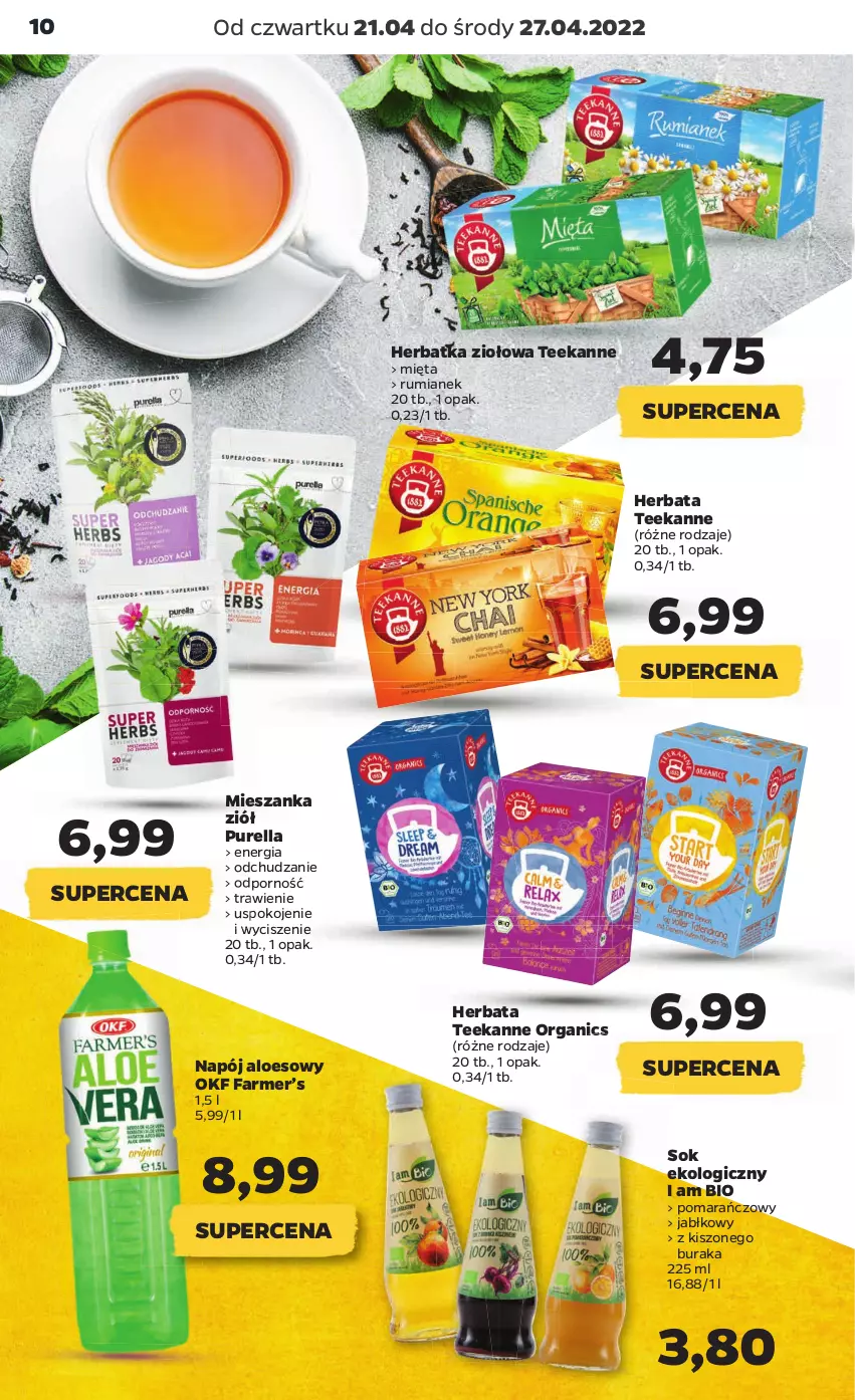 Gazetka promocyjna Netto - Gazetka spożywcza 21.04-27.04 - ważna 21.04 do 27.04.2022 - strona 10 - produkty: Fa, Herbata, Mięta, Napój, Por, Pur, Rum, Sok, Teekanne