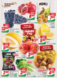 Gazetka promocyjna Dino - Gazetka 48 - Gazetka - ważna od 05.12 do 05.12.2023 - strona 14 - produkty: Orzechy włoskie, Pur, Borówka, Borówka amerykańska, Ziemniaki, Siatka, Pomelo, EPEE, Melon