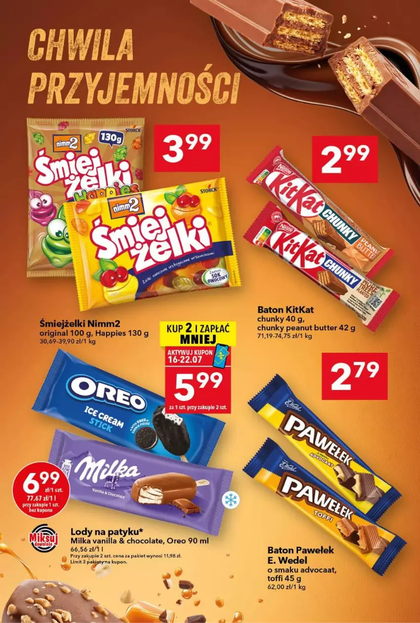 Gazetka promocyjna Lewiatan - Gazetka ogólnopolska - ważna 16.07 do 22.07.2026 - strona 4 - produkty: Lody, Milka, Oreo
