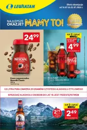 Gazetka promocyjna Lewiatan - Gazetka ogólnopolska - Gazetka - ważna od 22.07 do 22.07.2026 - strona 1 - produkty: Piwa, Kawa rozpuszczalna, Gra, Kawa