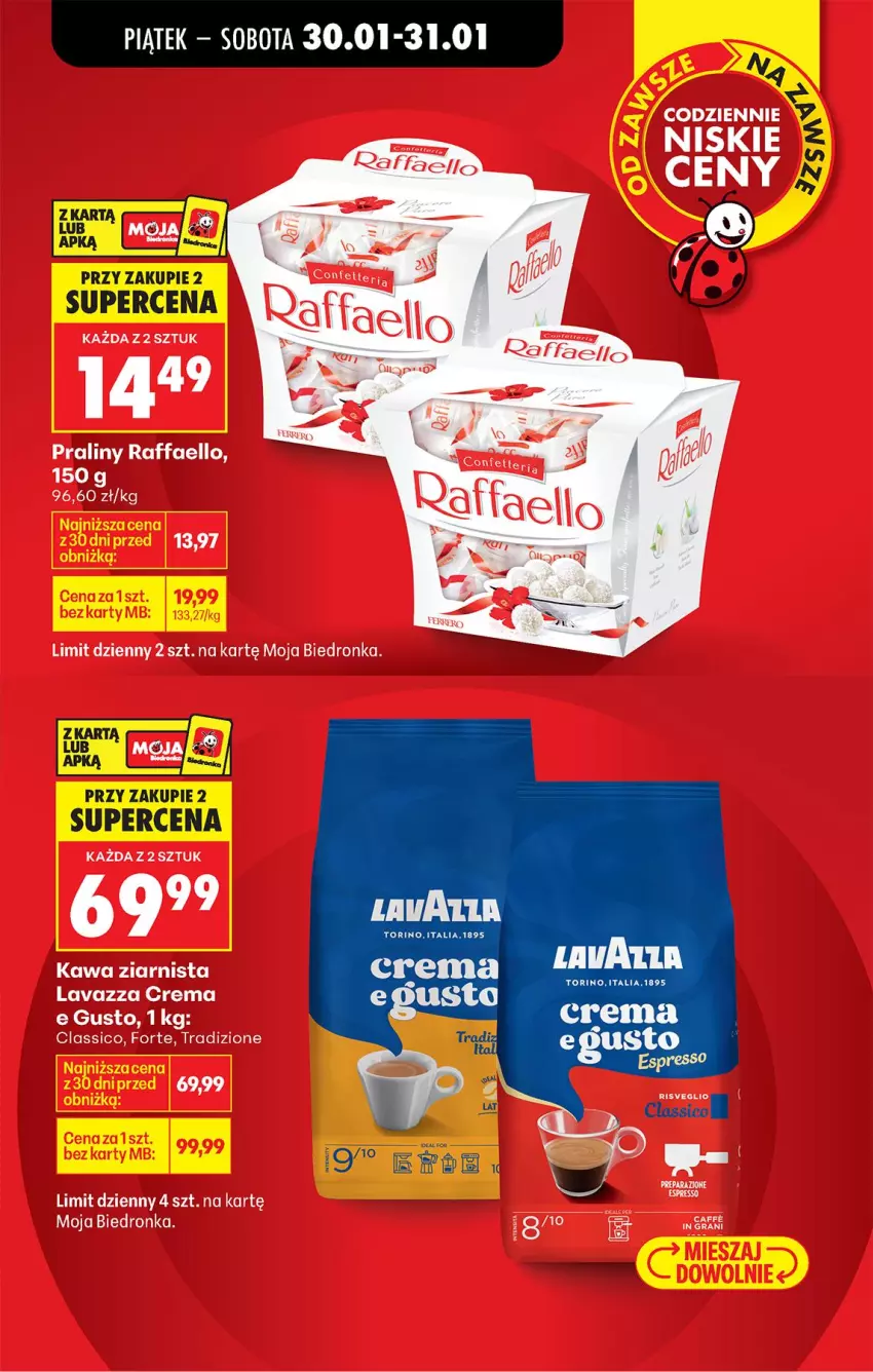 Gazetka promocyjna Biedronka - Gazetka - ważna 30.01 do 06.02.2026 - strona 15 - produkty: Fa, Lavazza, Praliny, Raffaello