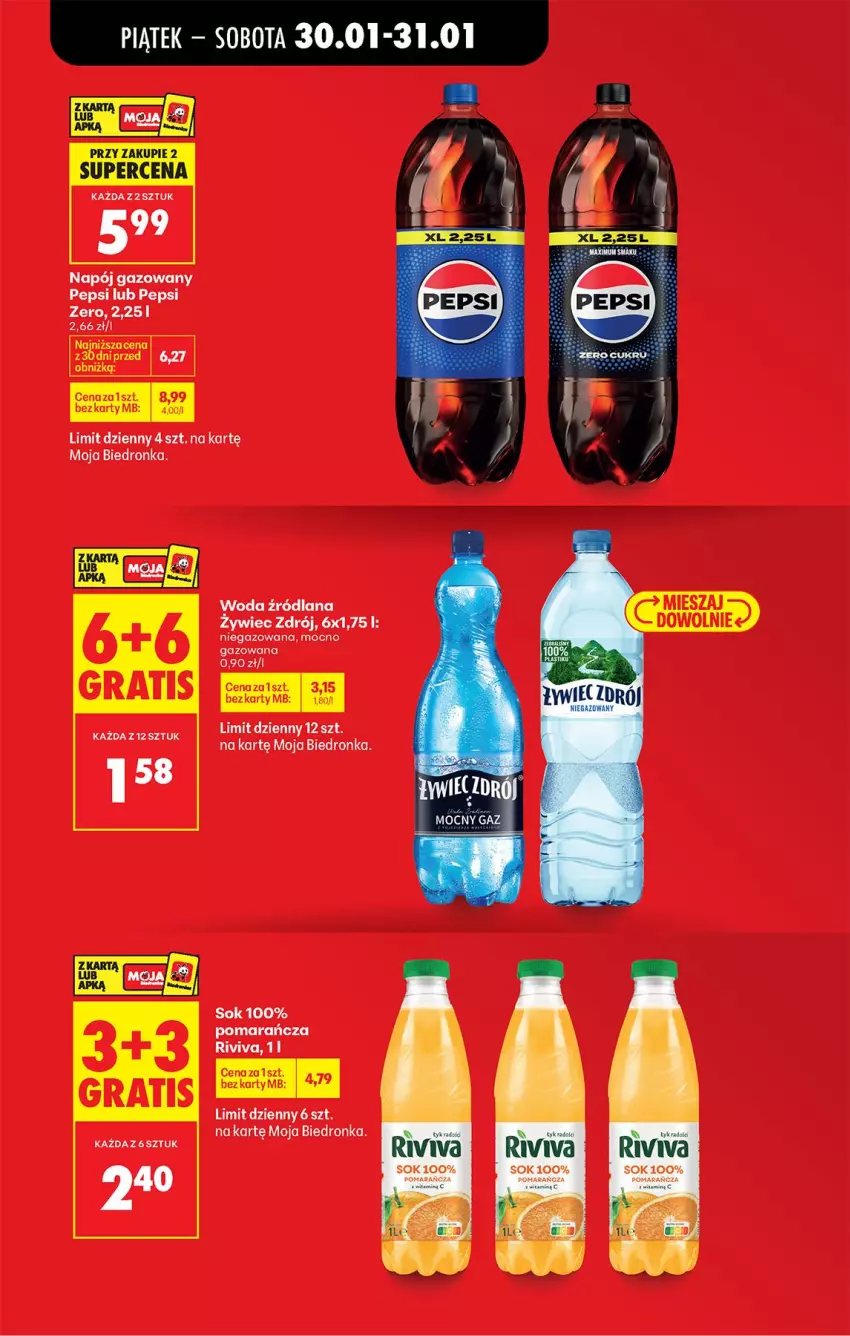 Gazetka promocyjna Biedronka - Gazetka - ważna 30.01 do 06.02.2026 - strona 17 - produkty: Gra, LANA, Napój, Napój gazowany, Pepsi, Sok, Woda