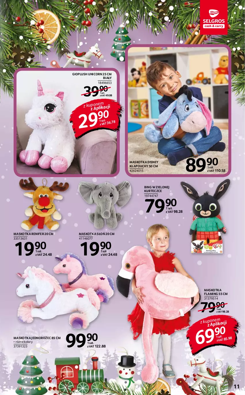 Gazetka promocyjna Selgros - Katalog Zabawki - ważna 25.11 do 01.12.2021 - strona 11 - produkty: Disney, Jednorożec, Renifer