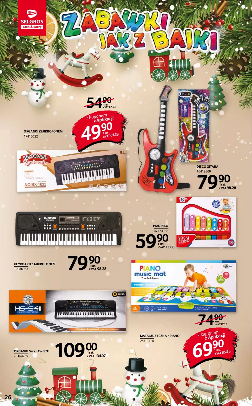 Gazetka promocyjna Selgros - Katalog Zabawki - ważna 25.11 do 01.12.2021 - strona 26 - produkty: Gitara, Mikrofon