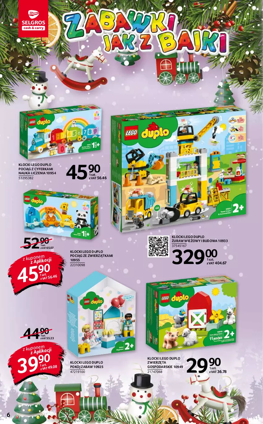 Gazetka promocyjna Selgros - Katalog Zabawki - ważna 25.11 do 01.12.2021 - strona 6 - produkty: Klocki, LEGO, LEGO Duplo, Pociąg, Zwierzęta
