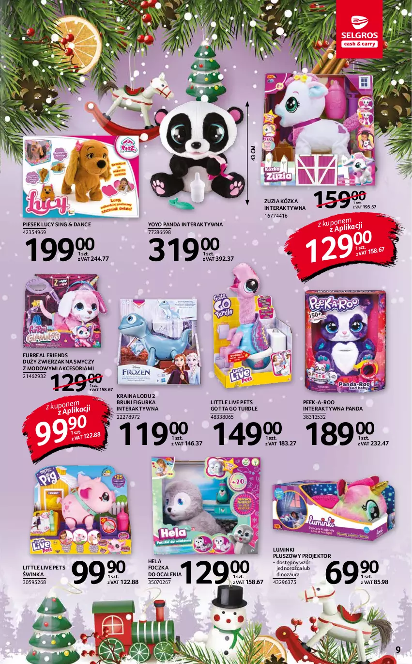 Gazetka promocyjna Selgros - Katalog Zabawki - ważna 25.11 do 01.12.2021 - strona 9 - produkty: Dinozaur, Inka, Panda, Smycz, Tera, YoYo Panda