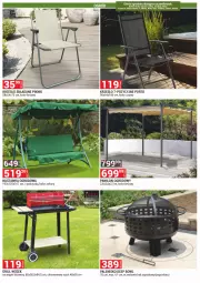 Gazetka promocyjna Merkury Market - Gazetka - ważna od 30.06 do 30.06.2021 - strona 8 - produkty: Por, Palenisko, Węgiel drzewny, Huśtawka, Wózek, Krzesło, Grill