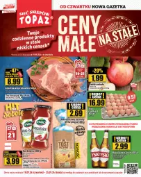 Gazetka promocyjna Topaz - Gazetka - Gazetka - ważna od 25.09 do 25.09.2024 - strona 1 - produkty: Piwo, Sos, Jaja, Tyskie, Chleb
