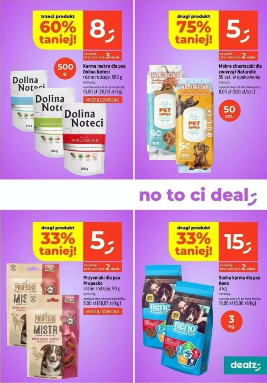 Gazetka promocyjna Dealz - ważna 06.03 do 12.03.2025 - strona 18 - produkty: Chusteczki, Naturell, Przysmaki, Sucha karma