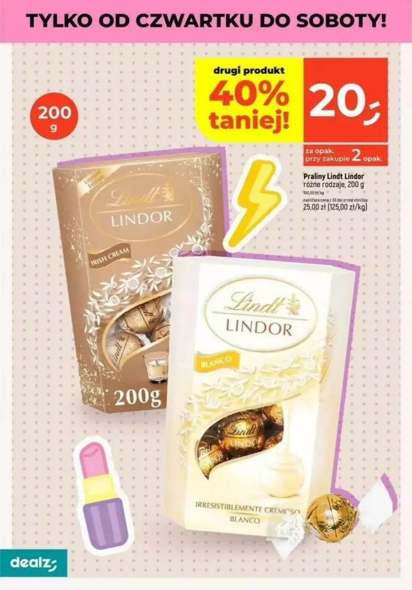 Gazetka promocyjna Dealz - ważna 06.03 do 12.03.2025 - strona 21 - produkty: Lindor, Lindt, Praliny