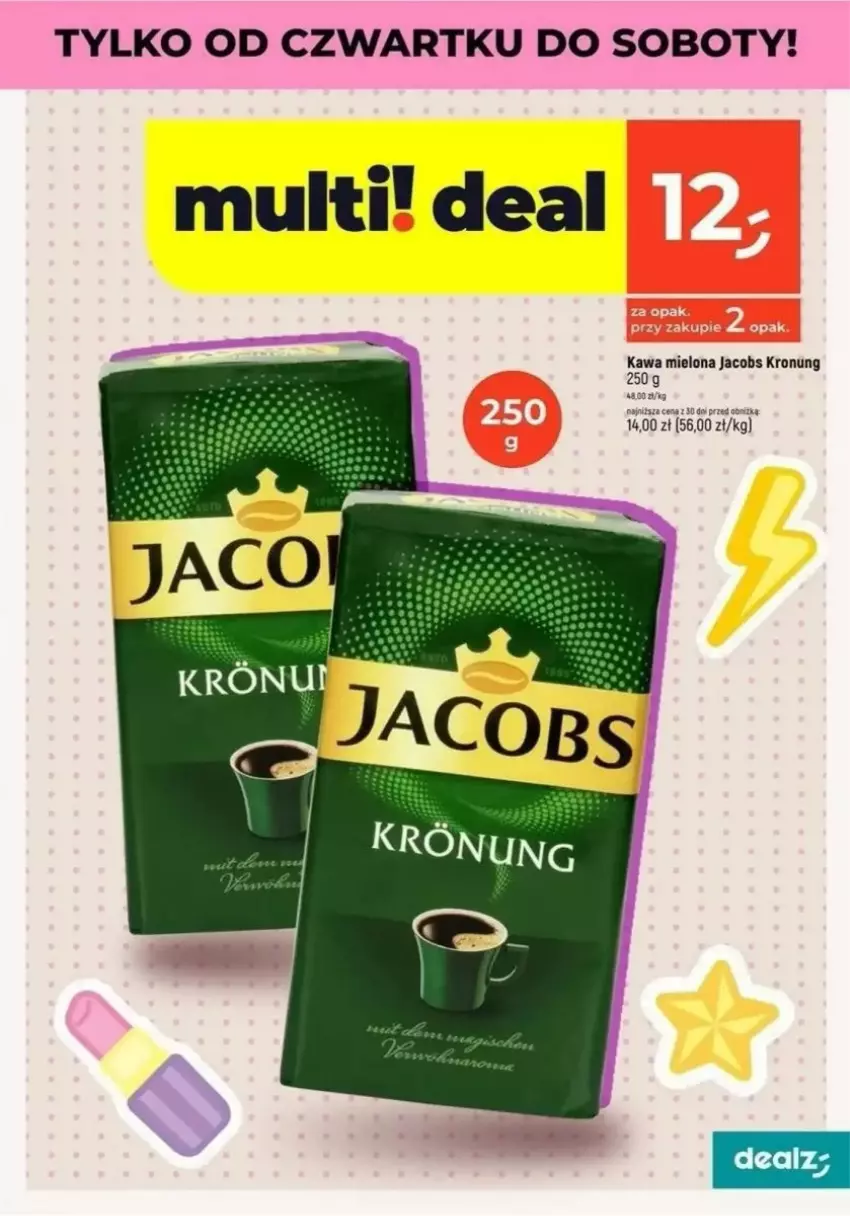 Gazetka promocyjna Dealz - ważna 06.03 do 12.03.2025 - strona 22 - produkty: Jacobs, Kawa, Kawa mielona